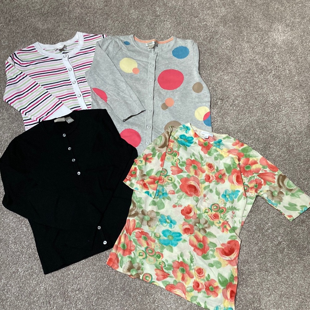 Lot of 4 Cardigans size S Christopher & Banks